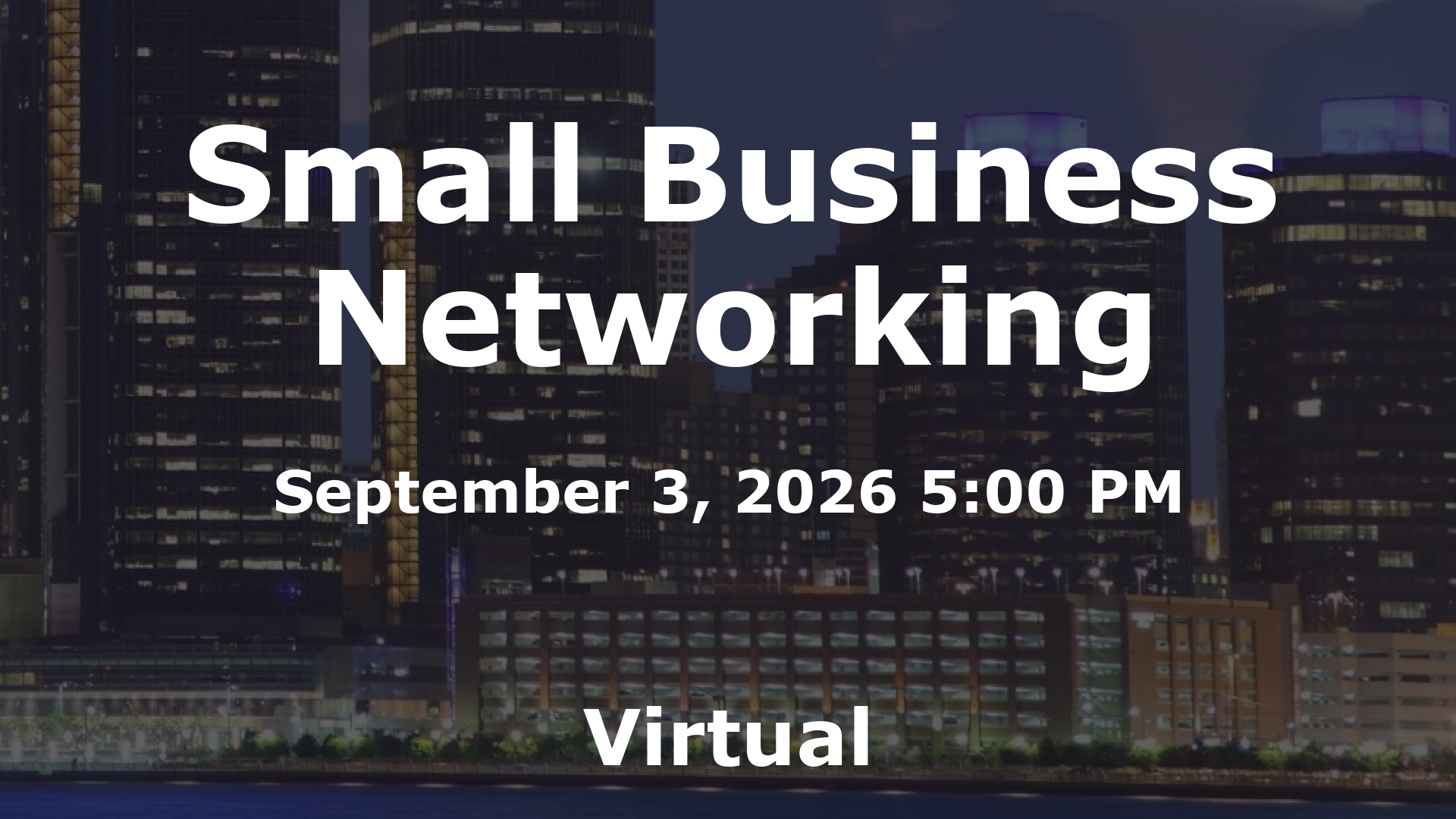 Small Business Networking event image
